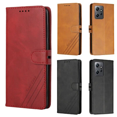 Phone Case Cover for Redmi Note 13 K60 Solid Color PU Leather Flip Wallet Case - Image 1 of 4