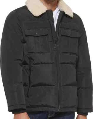 NOVO PALPITE MILITAR SHERPA COLARINHO QUENTE MASCULINO TAMANHO S JAQUETA AVIADOR PUFFER 112AP442 - Imagem 1 de 4