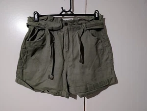 Womens JEANSWEST Dark Green Cotton Shorts - Size 16 (11) - Picture 1 of 3