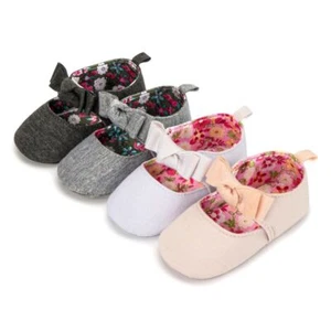 Baby Girls Pram Shoes Soft Toddlers Christening Anti-slip Newborn Sandals 2023 - Picture 1 of 15