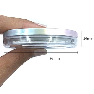 1Pcs Portable Empty Cosmetic Sifter Loose Jar Container Puff Box Container Case; - Picture 1 of 12