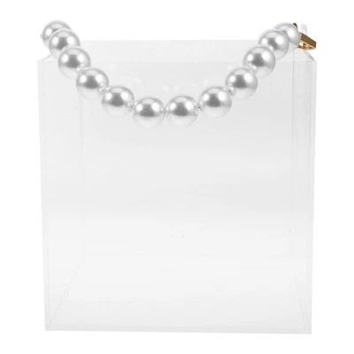  Transparente Acrylbox mit Perlenhenkel – Wiederverwendbare Geschenkverpackung - Bild 1 von 4