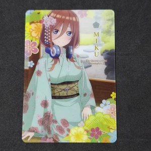 Miku Nakano The Quintessential Quintuplets 2 Bandai Japanese Card 1-23 - Picture 1 of 2