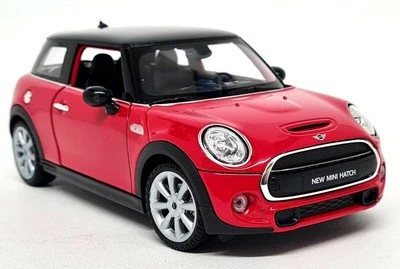 Nex 1/24 - Mini Cooper S (BMW Mini) Red Black Roof Diecast scale model car - Image 1 of 4