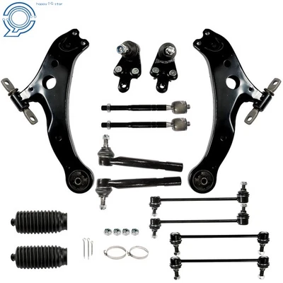 For Toyota Camry 2007-2011 Control Arms Tie Rods Sway Bar Suspension Kit 14pc Foto 1 de 4