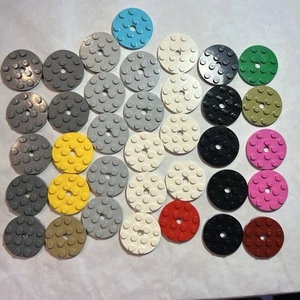 LEGO Lot of 36 4x4 Round Plate Pieces - Picture 1 of 4