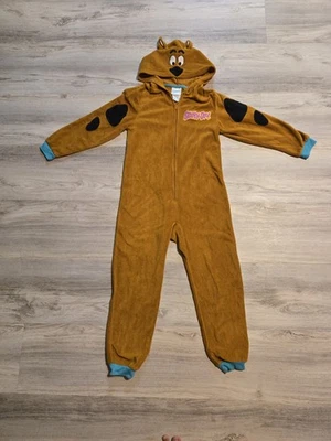 Scooby-Doo Niños Talla 8 Capucha Vellón Disfraz Unión Traje Pijama Dormir Foto 1 de 4