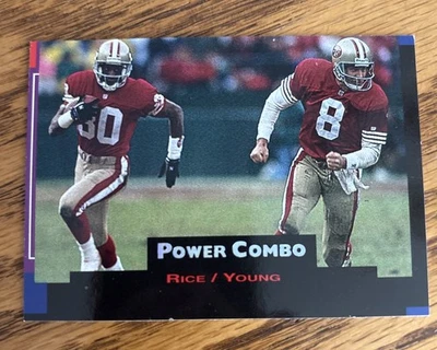 1993 Pro Set Power Update: Combos #PC2 Jerry Rice / Steve Young - Image 1 of 4
