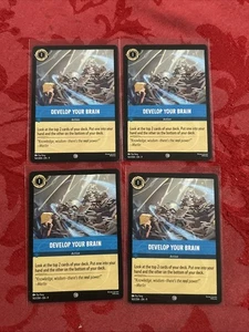 4x Lorcana Fabled - Develop Your Brain - 163/204 - X4 - Picture 1 of 7