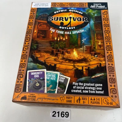 SURVIVOR Outlast Card Game by Jeff Probst - Exploding Kittens - 2024 Complete - Image 1 of 4