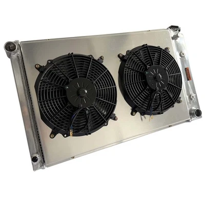 Cubierta de ventilador de radiador de 3 filas para Chevy Camero Malibu Monte Carlo 1970-1988 AT 162 Foto 1 de 4