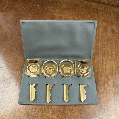 1960’s Cadillac Original NOS C&D Gold Cadillac Crest Wreath Keys Set C & D - Image 1 of 4