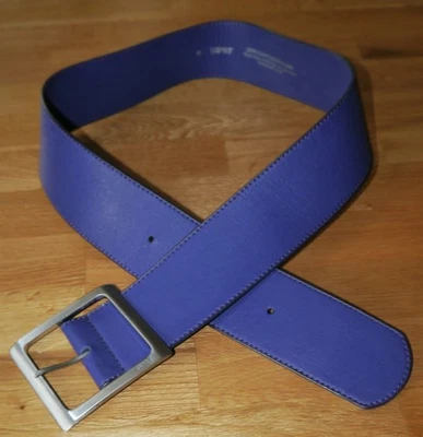 Esprit Damen Gürtel Hüftgürtel Kunstleder Violett Gr. M / 100 cm - Bild 1 von 3