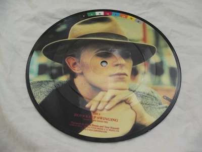 DAVID BOWIE ORIGINAL PICTURE DISC FROM 1980s FASHIONS SET - BOYS KEEP SWINGING - Image 1 of 2