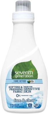 Líquido suavizante de telas natural séptima generación, 42 cargas gratis y transparente 32,0 fl Foto 1 de 4
