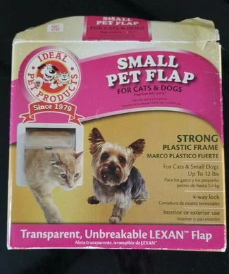Ideal Pet Products 4 Way Locking Strong Small Pet Flap Unbreakable - Image 1 of 4
