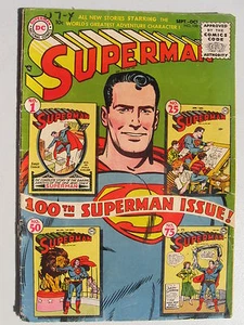 Superman #100 septiembre 1955 cómic de la edad de oro en muy buen estado - Imagen 1 de 6
