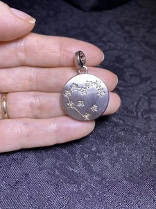 Pierre Lang Round Pendant With Heart & Star Crystals - Picture 1 of 4