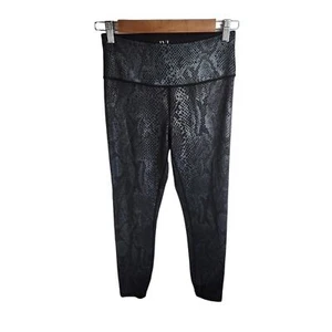 IVL Collective Hydralux Metallic Snakeskin Legging Women's Size 6 Activewear - Picture 1 of 6