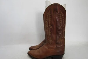 TONY LAMA Mens Size 7.5 D Brown Leather Cowboy Western Boots - Picture 1 of 11