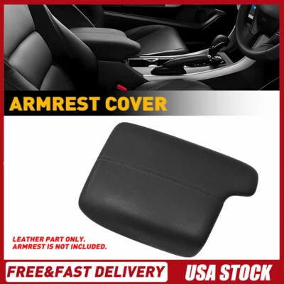 Cubierta de reposabrazos negra para Honda Accord 2013 2014 2015-2017 Foto 1 de 4