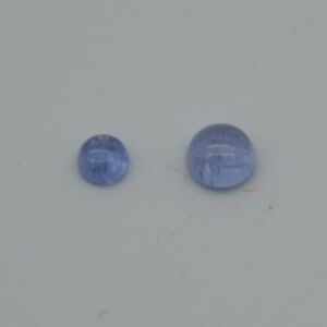 Grade A Natural Tanzanite Gemstone Round Cabochon - 3mm, 4mm