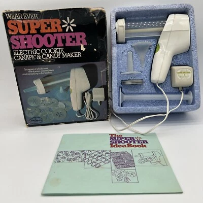 Wear-Ever Super Shooter No. 70001 VTG Electric Cookie Maker with Box & Manuals - Image 1 of 4