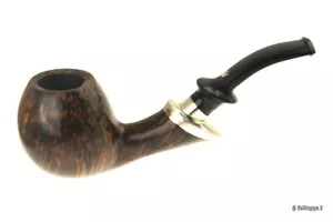 Pipa Fiamma di Re - 1 Corona ♕ con doppia vera in argento - Half Bent Apple - Imagen 1 de 7