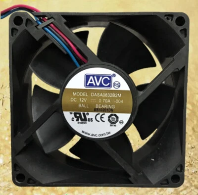 AVC DASA0832B2M/B4M/B2U 8032 12/24V    DASA0832B2H Small Industrial Cooling Fan - Image 1 of 4