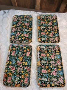 4 ntage Highmount Quality Floral Print Paper-Mache Tray ~ Japanese Alcohol Proof - Picture 1 of 8