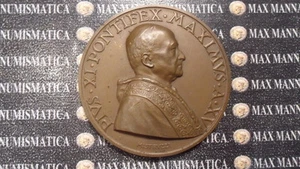 MEDAGLIA BRONZO PIO XI A XV ARMA VERITATIS OPUS MISTRUZZI - Picture 1 of 1
