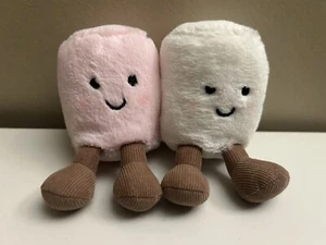 Jellycat AMUSEABLE PINK & WHITE MARSHMALLOWS Soft Cute Plush Authentic - Picture 1 of 4