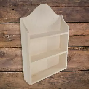 Wooden 3 Tier Spice Rack | Kitchen Display Organiser Bottle Holder | Plain Wood - Picture 1 of 8
