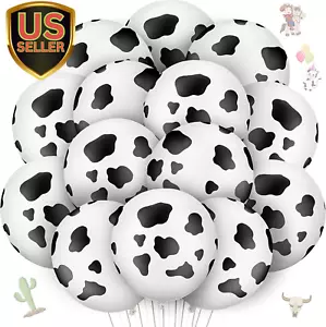 20 Pieces Cow Balloons Latex Balloons Funny Print Cow Balloons for Children'S... - Picture 1 of 1