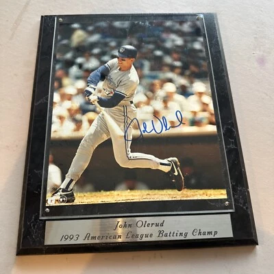 ¡Foto 8x10 autografiada firmada por John Olerud! Blue Jays Foto 1 de 4