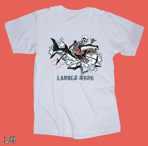MODO DE LANZAMIENTO Hammerhead Camiseta Blanca BMX Surf Skateboarding Wakeboarding Ride - Imagen 1 de 1