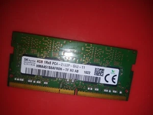 Memoire SoDimm PC PORTABLE - DDR4 PC4 17000 - 2133 Mhz - 4Gb - Hynix - 20 Dispo - Picture 1 of 2