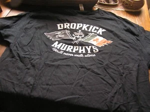 Gildan Cotton Men's 3XL BLACK S/S T'Shirt DROPKICK MURPHYS~~NEVER WALK ALONE - Picture 1 of 4