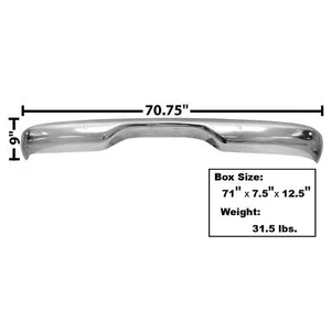 Dynacorn 1116C Rear Stepside Chrome Bumper, 1960-66 Fits Chevy - Picture 1 of 4