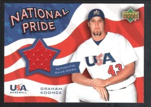 GRAHAM KOONCE 2004 UPPER DECK NATIONAL PRIDE #NPJGK GAME JERSEY TEAM USA SP - Picture 1 of 1