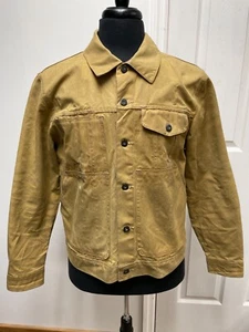 Filson Herren LARGE TIN CLOTH kurze ungefütterte Cruiser Jacke hellbraun 10410 braun Mantel L - Bild 1 von 9