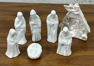 Vintage Ceramic Mold Nativity Scene Three Wise Men Baby Jesus Joesph 1994 3" - Picture 1 of 9