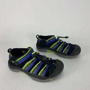 KEEN Kids' Newport H2 Sandal Water Shoes in Neon Green & Black Size 3 Boys - Picture 1 of 5