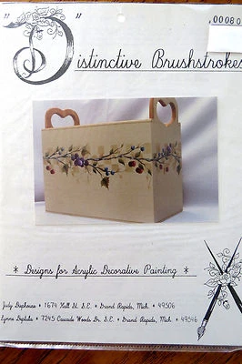 JUDY DIEPHOUSE LYNNE DEPTULA BRANCH & BERRIES BRUSHSTROKES PATTERN # 803 - Image 1 of 3