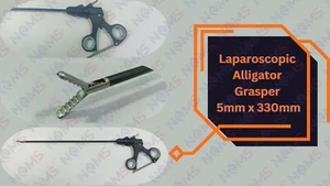 SS 5mmx330mm Alligator Grasper Forceps For Laparoscopic Surgery CE Approved Inst - Bild 1 von 13