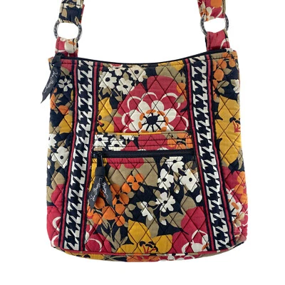 Vera Bradley Bittersweet Houndstooth Hipster Shoulder Bag Purse Red Black Gold - Image 1 of 4