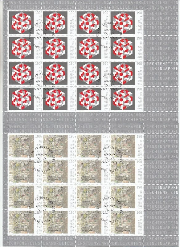 Liechtenstein 1730-31 Contemporary Art Miniature Sheet Set MNH - Image 1 of 1