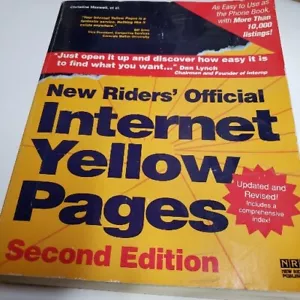 NEW RIDERS' OFFICIAL INTERNET YELLOW PAGES By Christine Maxwell & Czeslaw Jan - Picture 1 of 6