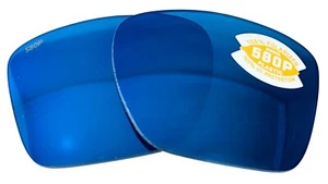 Costa del Mar Großsegel 6S9107 polarisiert 580P blau verspiegelt Ersatzgläser Poly - Bild 1 von 9