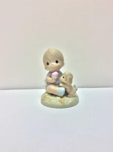 Precious Moments Love Is Sharing 272493 bebé niño cachorro helado - Imagen 1 de 1